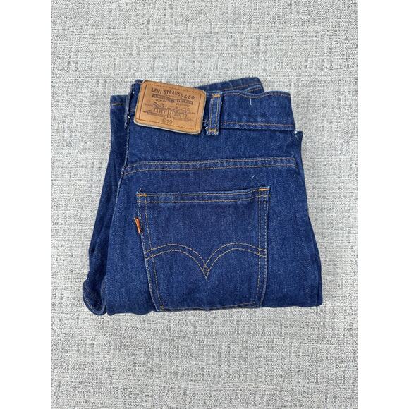 Vintage Levis 619 Jeans Mens 31x32 Blue Denim Straight Leg Orange Tab 90s - Picture 13 of 13